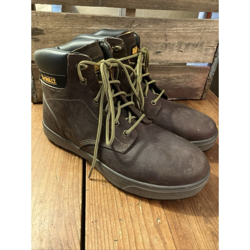 DEWALT Men's Plasma Steel Toe Work Boot Palm Crazy Horse Brown ASTM Size 11